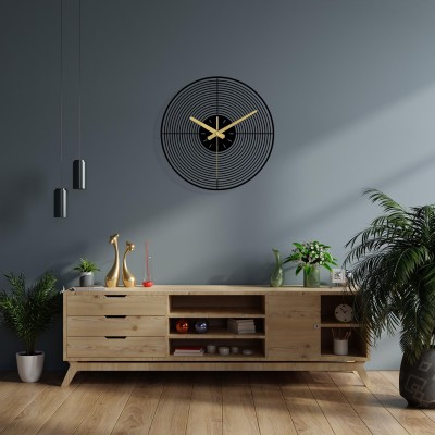 Modern simple metal wall clock