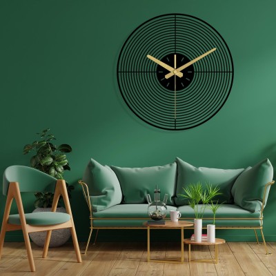 Modern simple metal wall clock