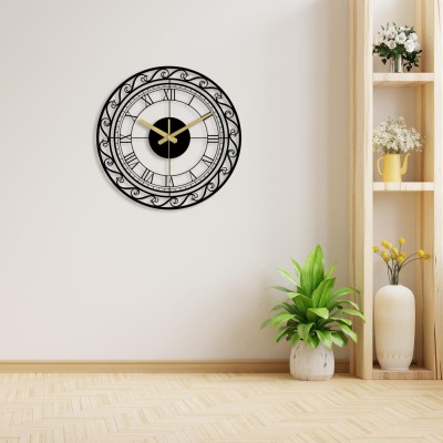 Vintage style farmhouse decorative metal wall clock