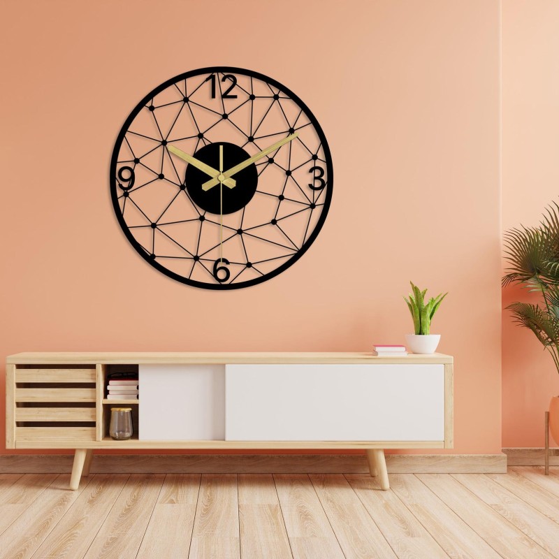 Minimalist Grid Large Clock Art