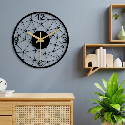 Minimalist Grid Large Clock Art
