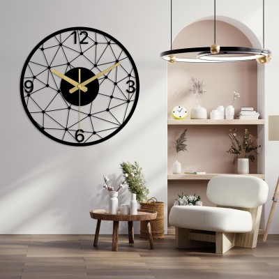 Minimalist Grid Large Clock Art