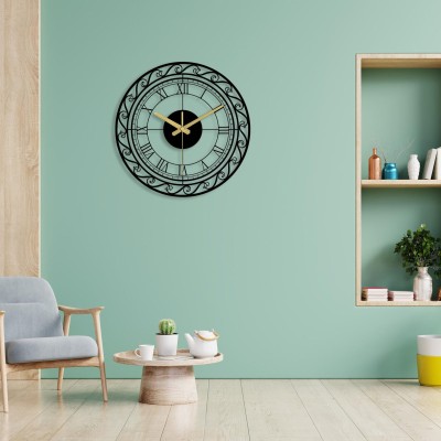 Vintage style farmhouse decorative metal wall clock