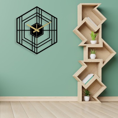 Large Sleek Black Wall Clock