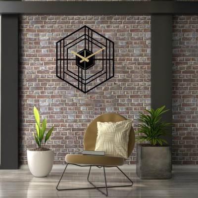 Large Sleek Black Wall Clock