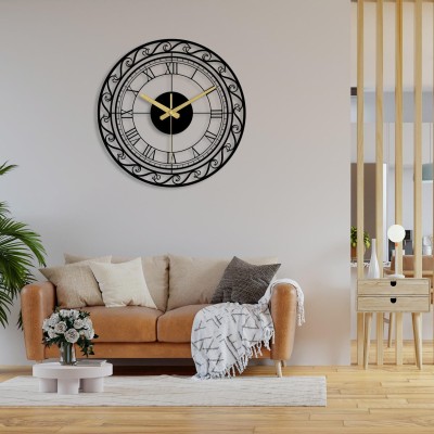 Vintage style farmhouse decorative metal wall clock