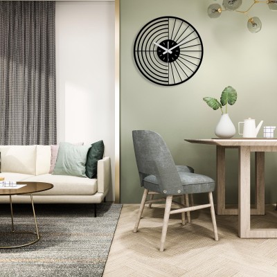 Simple round home clock