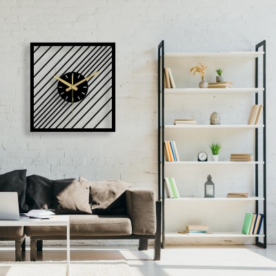 Square Stripe Wall Clock