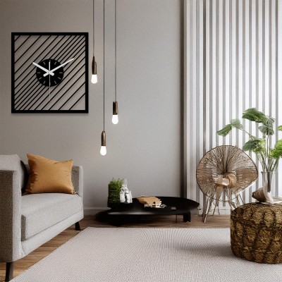 Square Stripe Wall Clock