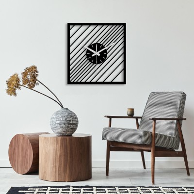 Square Stripe Wall Clock