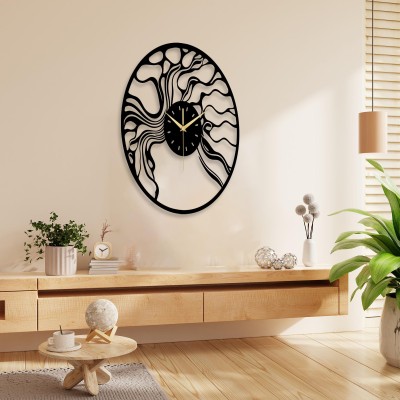 Abstract modern metal wall clock