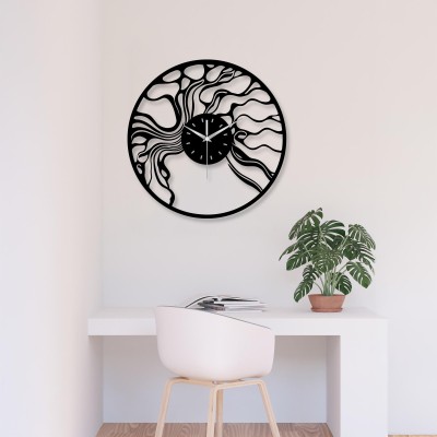 Abstract modern metal wall clock
