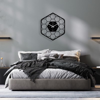 Simple honeycomb metal wall decoration