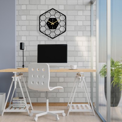 Simple honeycomb metal wall decoration