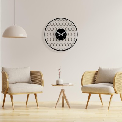 Modern metal wall clock