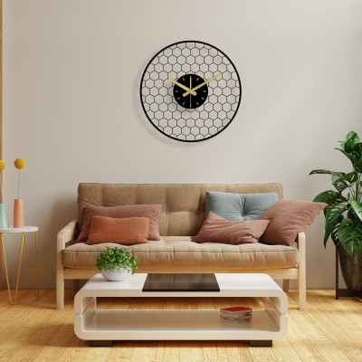 Modern metal wall clock