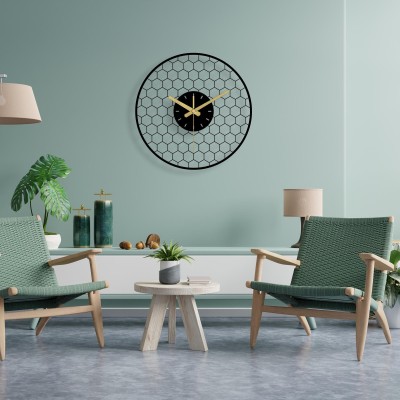 Modern metal wall clock