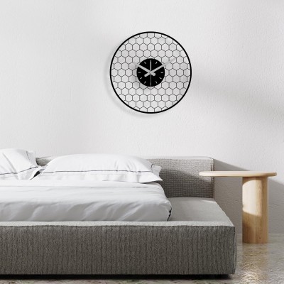Modern metal wall clock