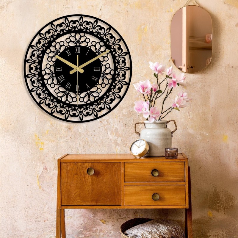 Retro style metal wall clock