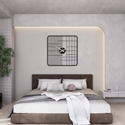 Simple Metal Art Clock Decoration