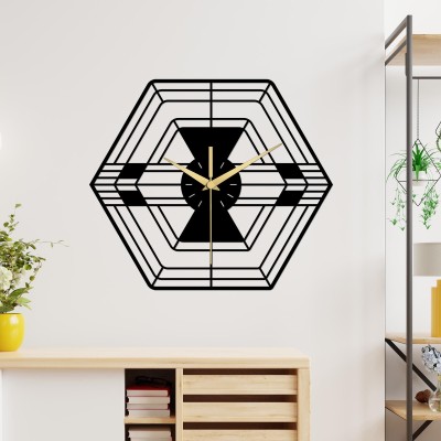 Handcrafted Oversized Geometric Clock