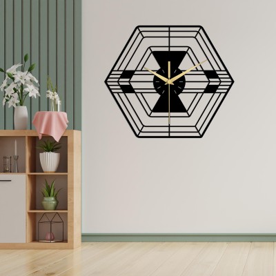 Handcrafted Oversized Geometric Clock