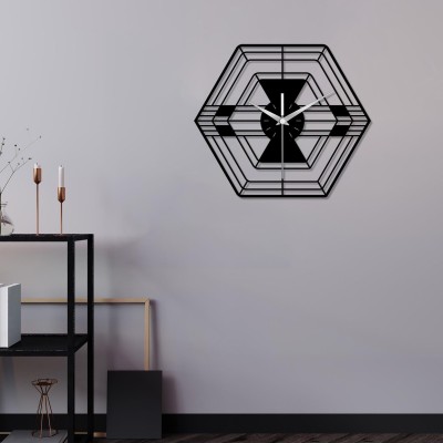Handcrafted Oversized Geometric Clock